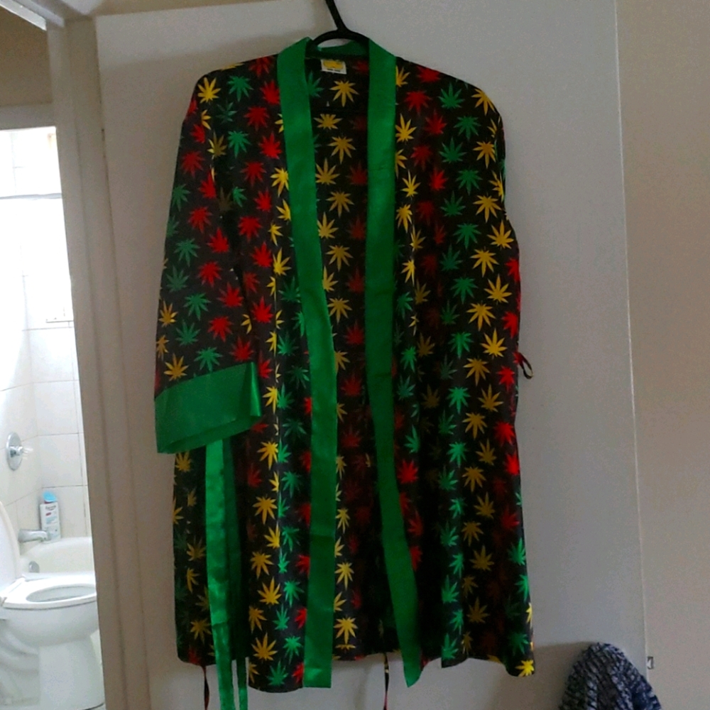 Silk Cannabis Robe